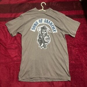 Sons of anarchy reaper crew road gear gray t shirt